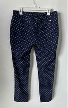 Load image into Gallery viewer, Tommy Hilfiger Womens Blue Polka Dot Flat Front Straight-Leg Ankle Pants Size 8