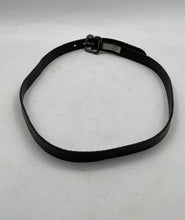 Load image into Gallery viewer, Fossil Womens BT4028001 Black Leather Scalloped Buckle Fashion Belt Size Large