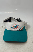 Load image into Gallery viewer, New Era Mens Multicolor NFL Miami Dolphins Sideline Adjustable Visor Hat Sz OSFM