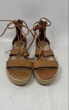Load image into Gallery viewer, Vince Camuto Womens Kellia Brown Leather Platform Espadrille Sandals Size 6.5M