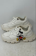 Load image into Gallery viewer, Aldo Disney Womens White Leather Lace-Up Round Toe Low Top Sneaker Shoes Size 8