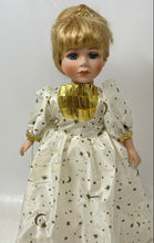 Load image into Gallery viewer, Blonde Hair Blue Eyes Collectible Cinderella Porcelain Doll In White Dress
