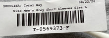 Load image into Gallery viewer, Nike Mens Gray Short Sleeve Crew Neck Performance Pullover T-Shirt Size Large