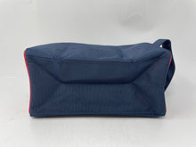 Load image into Gallery viewer, Jimmy Choo Parfums Mens Blue Red Zipper Mini Toiletry Travel Bag