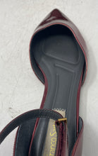 Load image into Gallery viewer, Franco Sarto Womens Racer Dark Red Pointed Toe Ankle Strap D'Orsay Flats Sz 8.5M