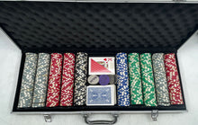 Load image into Gallery viewer, Multicolor Playing Cards Dealer Blind Buttons Poker Chip Set With Case