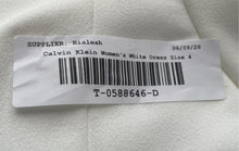 Load image into Gallery viewer, Calvin Klein Womens White Sleeveless Sheath Dress Size 4 With Tag