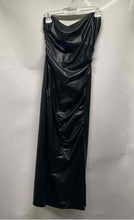 Load image into Gallery viewer, Zara Womens Black Ruched Strapless Long Maxi Dress Size Small