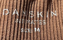 Load image into Gallery viewer, Danskin Intimates Womens Brown Adjustable Strap Ribbed Sports Bra Size Medium