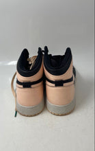 Load image into Gallery viewer, Nike Boys Air Jordan 1 Retro High OG Black Pink Lace-Up Sneaker Shoes Size 7Y
