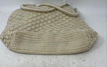 Load image into Gallery viewer, Sak Womens Beige Crochet Double Handle Shoulder Tote Handbag