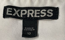 Load image into Gallery viewer, Express Womens Off White Long Sleeve Lined Open Front Blazer Jacket Size 12