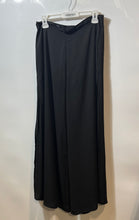 Load image into Gallery viewer, Zara Womens Black Flat Front Back Zip Wide-Leg Dress Pants Size Medium