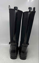Load image into Gallery viewer, Michael Kors Womens Charm Black Stretch Knee High Pull-On Rain Boots Size 6M