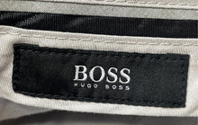 Load image into Gallery viewer, Hugo Boss Mens Gray Printed Flat Front Slash Pocket Dress Pants Size 30R