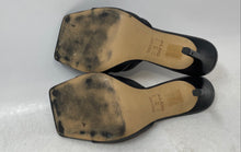 Load image into Gallery viewer, Aldo Womens Gennia Black Leather Backless High Heel Slide Sandals Size 9