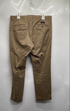 Load image into Gallery viewer, Banana Republic Mens Aiden Dark Khaki Slim Fit Straight Leg Chino Pants Sz 33x30