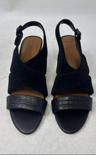 Load image into Gallery viewer, Donald Pliner Womens Ianna Black Open Toe Kitten Slingback Sandals Size 6.5M