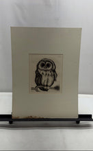 Load image into Gallery viewer, Black White Woodsy Owl Farmhouse Wall Hanging Home Decor Art Painting