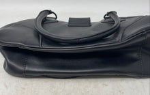 Load image into Gallery viewer, Steve Madden Womens Black Leather Inner Pocket Double Handle Shoulder Bag