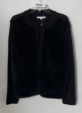 Load image into Gallery viewer, Mercer Street Studio Womens Black Long Sleeve Full-Zip Cardigan Sweater Size L