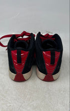 Load image into Gallery viewer, Nike Kids Air Jordan Black Red Round Toe Mid Top Lace-Up Sneakers Shoes Size 1Y