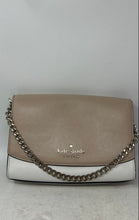 Load image into Gallery viewer, Kate Spade New York Womens Madison Carson Beige White Chain Strap Shoulder Purse