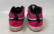 Load image into Gallery viewer, Nike Kids Court Borough Mid 2 IB4399-100 White Black Pink Sneaker Shoes Size 10C