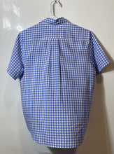 Load image into Gallery viewer, Polo Ralph Lauren Boys White Blue Check Natural Stretch Button-Up Shirt XL 18-20
