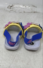 Load image into Gallery viewer, Nike Kids Kawa IF3657-100 Multicolor Flower Open-Toe Flat Slide Sandals 8C