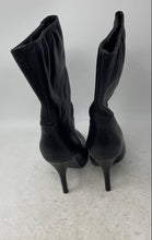 Load image into Gallery viewer, Beautiful Intelligent Womens Leather Pull-On Stiletto Ankle Booties Black 5.5