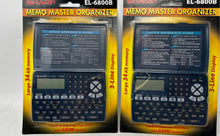 Load image into Gallery viewer, Lot Of 2 Sharp Item No EL-6800B Memo Master Organizer Pocket Size Factory Sealed