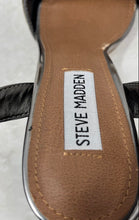 Load image into Gallery viewer, Steve Madden Womens Entice-R Silver Buckle Ankle Strap Sandals Size 8.5M