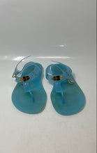 Load image into Gallery viewer, Michael Kors Womens Blue Beach Jelly Open Toe Flat Thong Sandals Size 9