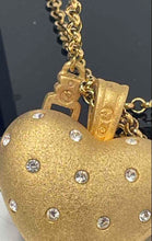 Load image into Gallery viewer, Authentic Swarovski Women's Gold-Tone Large Heart Pendant Necklace