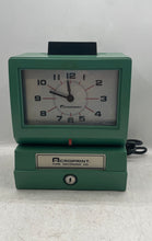 Load image into Gallery viewer, Acroprint 125NR4 Green Analog Manual Print Recorder Time Clock Untested