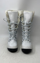 Load image into Gallery viewer, Bearpaw Womens Isabella White Quilted Waterproof Lace-Up Winter Boots Size 7