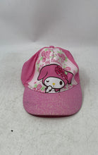 Load image into Gallery viewer, Sanrio Girls Pink Floral Glitter Cotton My Melody Adjustable Baseball Cap