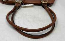 Load image into Gallery viewer, G.H. Bass & Co. Womens Brown Leather Double Handle Shoulder Handbag With Tag