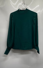 Load image into Gallery viewer, Ann Taylor Womens Green Long Sleeve Stretch Mock Neck Pullover Sweater Size M