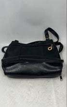 Load image into Gallery viewer, Laura Scott Womens Black Leather Inner Pockets Double Handle Shoulder Bag