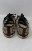 Load image into Gallery viewer, Coach Unisex Brown Logo Print Canvas Lace-Up Low Top Sneaker Shoes Size 11M