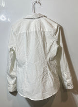 Load image into Gallery viewer, Express Womens White Long Sleeve Point Collar Button-Up Shirt Size Medium