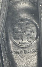 Load image into Gallery viewer, Authentic Tory Burch Womens Amanda Black Wedge Pump Heels Size 7.5M Damaged