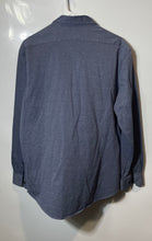 Load image into Gallery viewer, Calvin Klein Mens Gray Refined Knit Long Sleeve Slim Fit Dress Shirt Size L