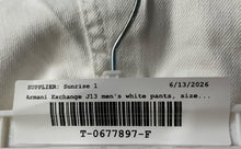 Load image into Gallery viewer, Armani Exchange Mens J13 White Denim Slim Fit Pockets Straight Jeans Pants Sz 36