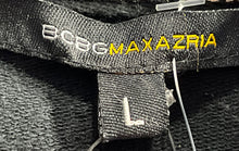 Load image into Gallery viewer, BCBGMaxazria Womens Black Beige Long Sleeve Full-Zip Sweater Size Large