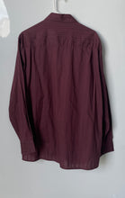 Load image into Gallery viewer, Perry Ellis Mens Burgundy Cotton Long Sleeve Collared Button-Up Shirt Size XL