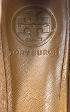 Load image into Gallery viewer, Authentic Tory Burch Womens Amanda Brown Wedge Pump Heels Size 7.5M Damaged