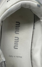 Load image into Gallery viewer, Authentic Miu Miu Womens White Leather Lace-Up Sneakers Shoes Size EUR 35.5 Worn
